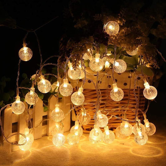 16 LED Crystal Ball String Lights