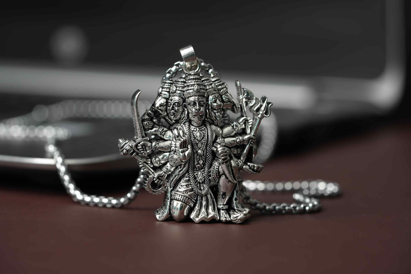 Panchmukhi Hanuman Pendant With Chain